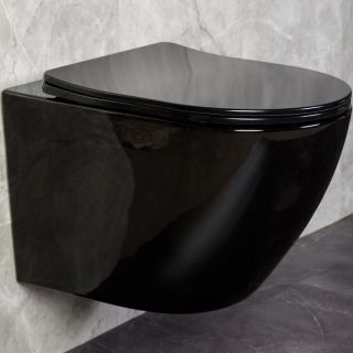 Унитаз CeramaLux 2197B-18 подвесной с сиденьем Микролифт