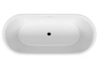 Акриловая ванна Riho Inspire Velvet Fall B091004105 160х75см заполнение через перелив белый матовый