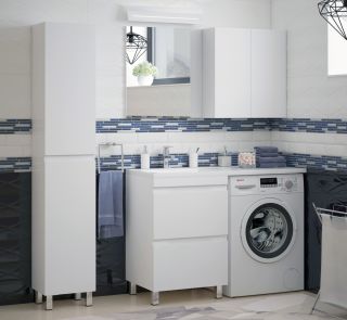 Зеркало Corozo Альтаир 60см белый SD-00000499