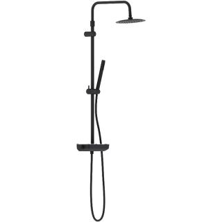 Душевая стойка Damixa Scandinavian Pure 936750300 с термостатом Черная матовая