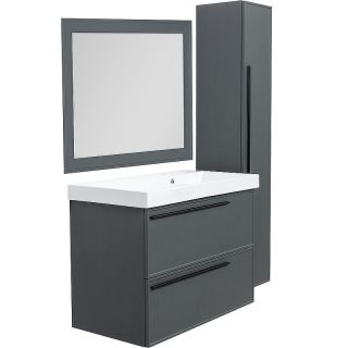 Зеркало La Fenice Cubo FNC-02-CUB-G-100-80 серое матовое 100 см