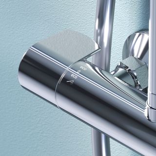 Душевая система AM.PM X-Joy F0785A400 с термостатом Хром