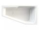 Акриловая ванна Riho Rethink Space Fall Plug and Play B114009005, угловая, правая, заполнение через перелив 170х90см белая