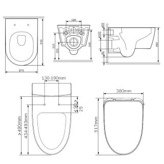 Унитаз AM.PM X-Joy C851701SC подвесной с сиденьем Микролифт