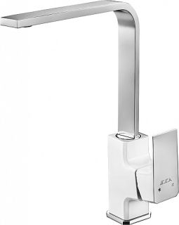 Смеситель для кухни E.C.A. Tiera 104818123EX белый/хром