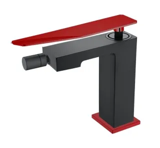 Смеситель для биде Boheme Q 146-BR.2 чёрный/красный