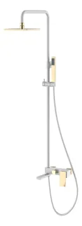 Душевая стойка Boheme Q 148-WG.2 белый/золото