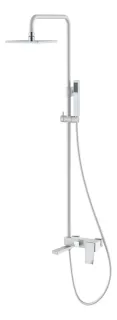 Душевая стойка Boheme Q 148-WCR.2 белый/хром