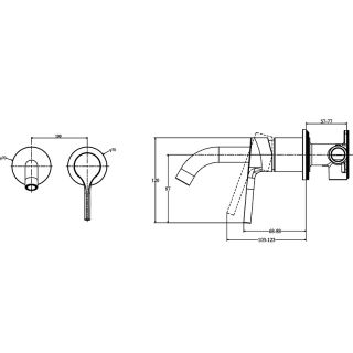 Смеситель для раковины Jacob Delafon Elate E28318-BL