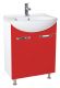 Тумба под раковину Bellezza Альфа 55см красный 00000005230