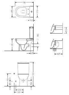 Унитаз-компакт Serel Friendly 6716SL сиденье Silent Close белый