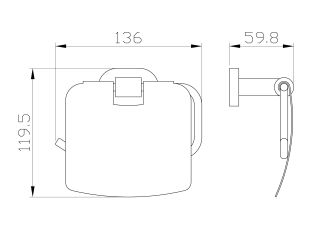Держатель для туалетной бумаги Wonzon & Woghand First WW-8426-LG золото глянцевое