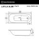 Гидромассажная ванна WHITECROSS Layla Slim 0122.170075.100.SOFT.WH 170x75 см Soft белый