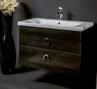 Тумба под раковину Armadi Art Neoart 100см тёмное дерево 830-100-BW