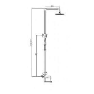 Душевая стойка Gappo G2419 хром