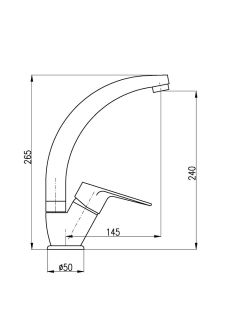 Смеситель для кухни Rav Slezak Victoria VI206.5/3 хром