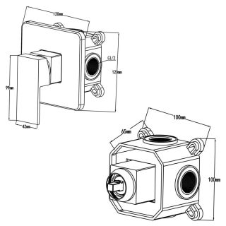 Душевой комплект Swedbe Platta 5553B чёрный