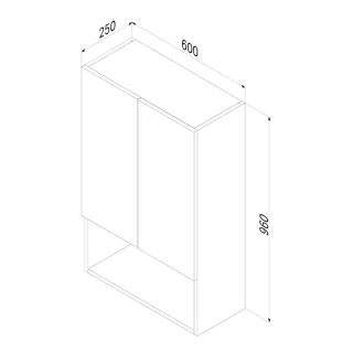 Шкаф подвесной AM.PM X-Joy M85CHX06021WG белый 60 см
