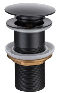 Донный клапан для раковины Avimano Emotion 4000022 без перелива чёрный матовый