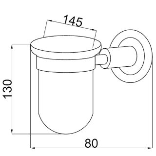Стакан для зубных щёток Boheme Murano 10904-W-G золото/белый