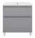 Напольная тумба под раковину Misty Лаки 80 см П-Лак-01080-5012Я серый