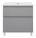 Напольная тумба под раковину Misty Лаки 80 см П-Лак-01080-5012Я серый