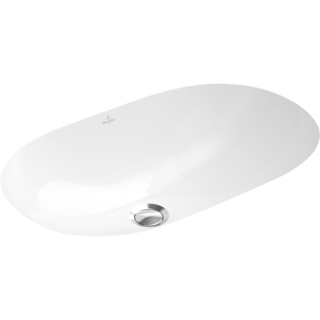 Раковина Villeroy Boch для установки под столешницу, 650 x 400 x 208 mm, Альпийский белый, с переливом, нешлифованный