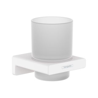 HG 41749700 AddStoris Стакан для зубных щеток, металл/матовое стекло