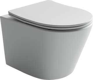 Подвесной унитаз Ceramica Nova Balearica CN6000MW безободковый белый матовый