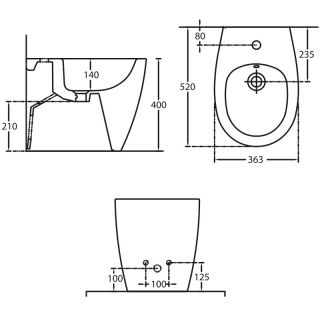 Биде Allen Brau Fantasy 4.11008.20 напольное белое