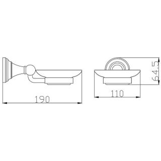 Мыльница Rav Slezak Morava MKA0300B Белый