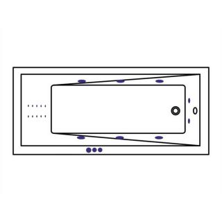 Гидромассажная ванна WHITECROSS Wave Slim 0111.170070.100.SMARTNANO.CR 170x70 см Smart Nano хром