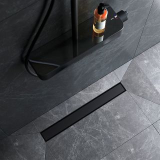 Душевой лоток AM.PM MasterFlow 60 W01SC-U11-060-04BM с Черной матовой решеткой / под плитку Tile