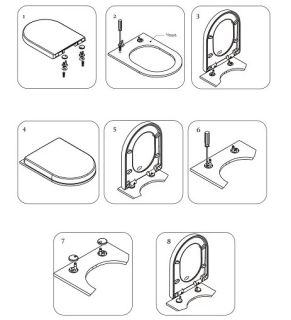 Крышка-сиденье Sintesi SIN-CT-151 дюропласт микролифт белый