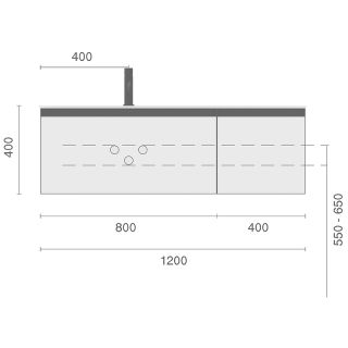 Тумба под раковину Armadi Art Quatro 790-M2-120-CM-MG 120 см кашемир/золото матовое