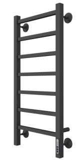 Электрический полотенцесушитель Larusso Астор П7 35x80см чёрный матовый 4670078536631