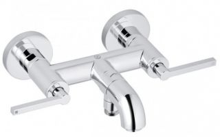 Смеситель для ванны и душа Kludi Nova Fonte Puristic хром 205400515