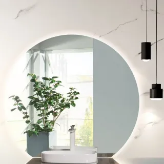 Зеркало с подсветкой Black&White Universe 915.1000MR0 110 см с кнопкой включения