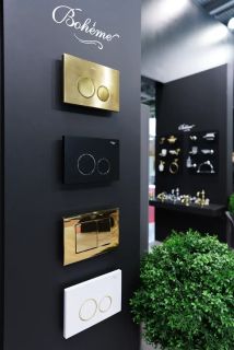 Кнопка смыва Boheme белый/золото 660