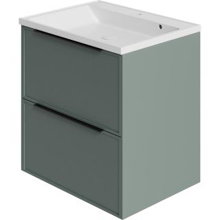 Тумба под раковину La Fenice Simpla FNC-01-SIM-C-100-2 Серо-зеленая 100 см