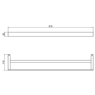 Полотенцедержатель Timo Petruma 15256/18 чёрное золото