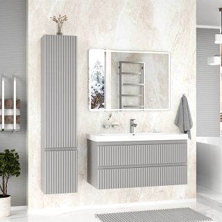 Подвесная тумба под раковину Brevita Victory 105 УТ000025791 серый