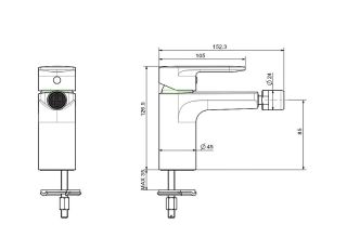 Смеситель для биде Aquatek Ника AQ1818CR хром
