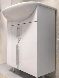 Тумба под раковину напольная Vigo Turin 226 60 см поставляется в разобранном виде белый