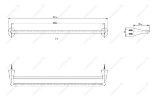 Полотенцедержатель Melana MLN-803002 сатин