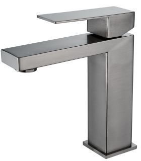 Смеситель для раковины Shevanik S7001T оружейная сталь