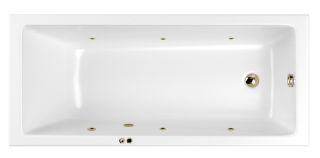 Гидромассажная ванна Whitecross Wave Slim 0111.160080.100.SOFT.BR 160x80см Soft бронза