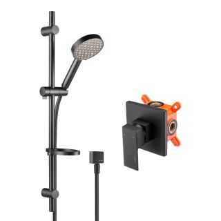 Душевой комплект Swedbe Platta 5552B чёрный