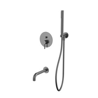 Система для ванны скрытого монтажа WHITECROSS Y YSET06GM оружейная сталь