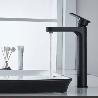 Смеситель для раковины Shevanik S8711H чёрный